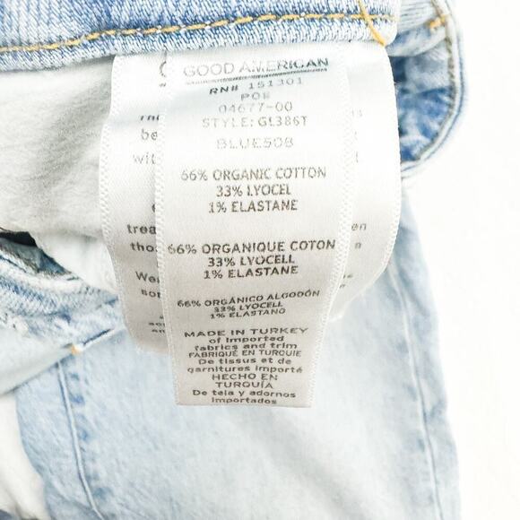 Good American Good Legs Light Wash Denim Skinn Jeans GL386T Blue508 Size 0/25 - Picture 7 of 8